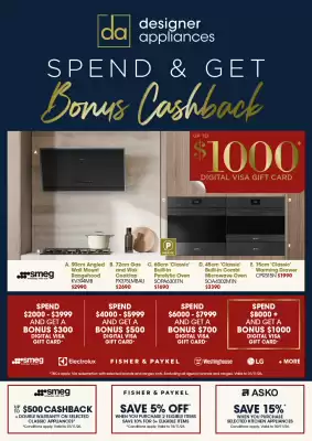 Designer Appliances (valid until 1-11)