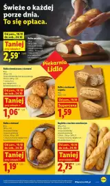 Lidl gazetka tydzień 43 Strona 47: Bułka paryska Piekarnia Lidla €2,59, Bułka ziemniaczana z ziarnami Piekarnia Lidla €1,06