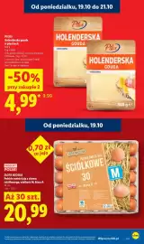 Lidl gazetka tydzień 43 Strona 7: PILOS Holenderska gouda w plastrach 300 g 1 kg = 16,63 Od poniedziałku, 19.10 do 21.10