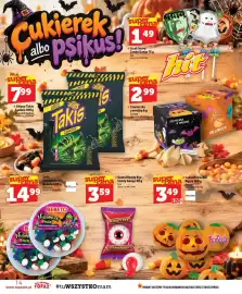 Topaz gazetka tydzień 43 Strona 14: Żelki Halloween Mix Bebeto €14,99, Cukierki Zozole Dynie €3,49
