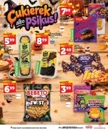 Topaz gazetka tydzień 43 Strona 15: Zapiekanka Cheddar Monster €5,99, Pianki Halloween Bebeto €6,99
