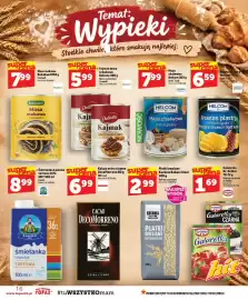 Topaz gazetka tydzień 43 Strona 16: Płatki owsiane Błyskawiczne Kuchnia Babuni Aluni €2,99, Masa chałwowa Helcom €7,99