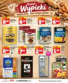 Topaz gazetka tydzień 43 Strona 16: Płatki owsiane Błyskawiczne Kuchnia Babuni Aluni €2,99, Masa chałwowa Helcom €7,99