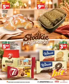 Topaz gazetka tydzień 43 Strona 19: Ciastka Basia €9,99, Rogalik 7Days Giga €5,49