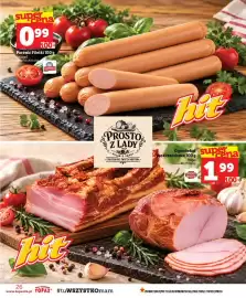 Topaz gazetka tydzień 43 Strona 26: Parówki Filetki €0,99, Ogonówka paski boczkowe €1,99
