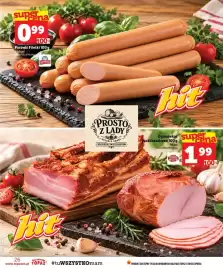 Topaz gazetka tydzień 43 Strona 26: Parówki Filetki €0,99, Ogonówka paski boczkowe €1,99