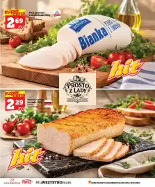 Topaz gazetka tydzień 43 Strona 28: Pierś gotowana z indyka Bianka €2,69, Pasztet z całego kurczaka Sokolów €2,29