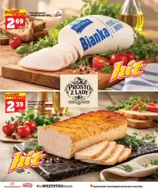 Topaz gazetka tydzień 43 Strona 28: Pierś gotowana z indyka Bianka €2,69, Pasztet z całego kurczaka Sokolów €2,29