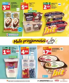 Topaz gazetka tydzień 43 Strona 33: Jogurt pitny Skyr Piątnica €4,49, Jogurt Froop Himbeere €1,99