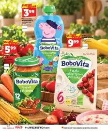 Topaz gazetka tydzień 43 Strona 42: Mus owocowy Bobovita €3,99, Obiadek Bobovita €5,99