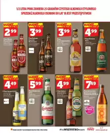 Topaz gazetka tydzień 43 Strona 47: Piwo Dębowe Dojrzałe Mocne €3,99, Piwo Budweiser €5,99