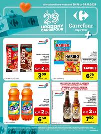 Carrefour Express gazetka tydzień 43 Strona 2: Mleko smakowe ŁACIATE 200 ml czekoladowe, truskawkowe, waniliowe €3,00
