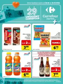 Carrefour Express gazetka tydzień 43 Strona 2: Mleko smakowe ŁACIATE 200 ml czekoladowe, truskawkowe, waniliowe €3,00