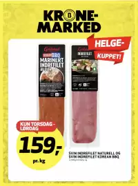Bunnpris kundeavis uke 43 Side 16: SVIN INDREFILET NATURELL OG SVIN INDREFILET KOREAN BBQ €159,00