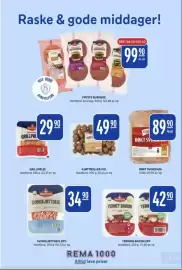 Rema 1000 kundeavis uke 43 Side 12: TERNING BACON 2PK €42,90, KJØTTBOLLER XXL €49,90