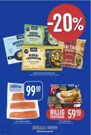 Rema 1000 kundeavis uke 43 Side 13: LERØY FRYSTE FISKEPRODUKTER, FISH & CRISP 6PK €59,90