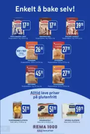 Rema 1000 kundeavis uke 43 Side 19: GROVBAKSTMEL €17,50, FLERKORNBRØD GLUTENFRI €51,90