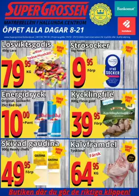 Supergrossen reklamblad (giltig till och med 26-10)