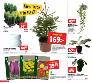 Jem&Fix reklamblad Sida 14: EN, KONSTVÄXT MONSTERA