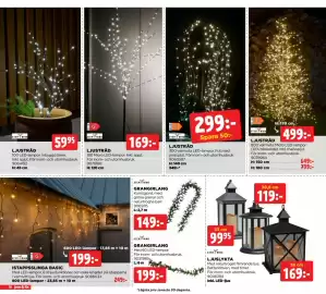 Jem&Fix reklamblad Sida 18: LJUSLYKTA, GRANGIRLANG €149,00