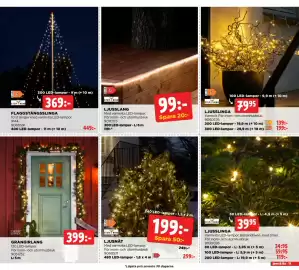 Jem&Fix reklamblad Sida 19: GRANGIRLANG €399,00, LJUSSLINGA