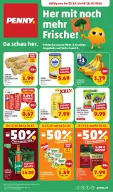 PENNY Flugblatt woche 43 Seite 1: SOLVEL SONNEN-BLUMENÖL €7,99, Ömür Hirtenkäse €5,49