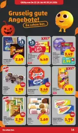 PENNY Flugblatt woche 43 Seite 16: Celebrations od. Milky Way* €3,49, Dextro Energy Würfel €1,99