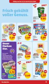 PENNY Flugblatt woche 43 Seite 8: Chili-Paprika-Käse-Scheiben €1,99, Actimel Erdbeere od. Multifrucht €2,99