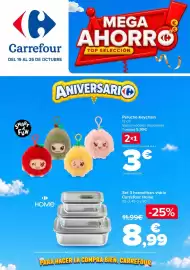 Folleto Carrefour semana 43 Página 1: Carrefour home - set 3 hermeticos vidrio €8,99, Smart & fun - peluche keychain €5,99