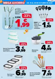 Folleto Carrefour semana 43 Página 2: Idealcasa - utiles de cocina nylon + acero inoxidable €1,99