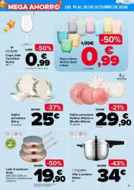 Folleto Carrefour semana 43 Página 3: Vajilla porcelana sidny €25,00, Carrefour home - copa jade €0,99