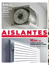 Catálogo BricoCentro Página 24: 3 places aislantes noma reflex ultra €10,95, Aislante térmico para cajon de persiana €4,95
