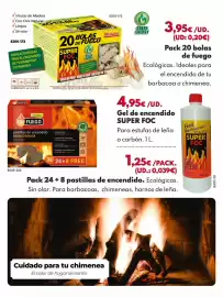 Catálogo BricoCentro Página 27: Pack 24 + 8 pastillas de encendido €1,25, Gel de encendido super foc €4,95