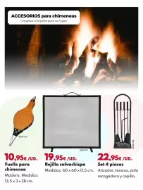 Catálogo BricoCentro Página 28: Set 4 piezas €22,95, Rejilla salvachispa €19,95