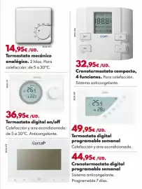Catálogo BricoCentro Página 33: Cronotermostato compacto, 4 funciones €32,95