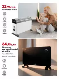 Catálogo BricoCentro Página 9: Convector con panel frontal de vidrio €64,95, Convector turbo €33,95