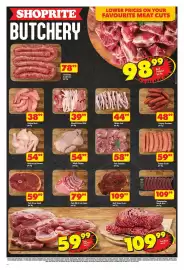 Shoprite catalogue Page 2: Mixed Chicken Offal €39,99, Beef Texan Steak €109,99