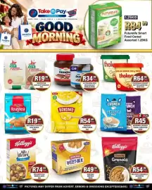 Take 'n Pay catalogue week 43 Page 10: Bokomo Weetbix €49,99, Kellogg's Crunchy Granola Assorted €54,99