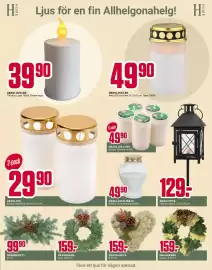 ÖoB annonsblad vecka 43 Sida 10: Gravkrans €159,00, Gravljus €29,90