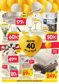 Rusta reklamblad vecka 43 Sida 3: 028 cm I 39:90 (99:90) Stekpanna i rostfritt stål. (Jmf. pris 399:-/1) 40% 179= (299:-)