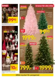 Rusta reklamblad vecka 43 Sida 9: NYHET 9990 Dekoration Bear Björnfigurer i tre olika julinspirerade utföranden. H: 20 cm