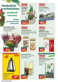 Lagerhaus Flugblatt Seite 2: Ambrosius Grablicht €2,99, Arrangement Allerheiligen €24,99