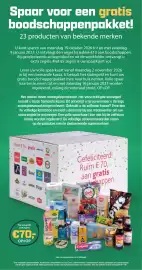 De Boerenschuur folder week 43 Pagina 2: Spaar voor een gratis boodschappenpakket! 23 producten van bekende merken U kunt