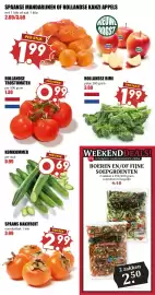 De Boerenschuur folder week 43 Pagina 5: Spaanse mandarijnen of hollandse kanzi appels €1,99, Hollandse bimi €1,99