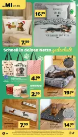 Netto Prospekt woche 44 Seite 28: Hundekörbchen €19,99, Bettwäsche Baumwolle €16,99