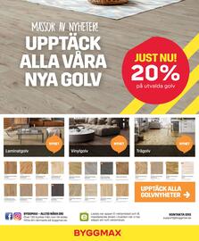Byggmax reklamblad vecka 43 Sida 2: UPPTÄCK ALLA VÅRA NYA GOLV