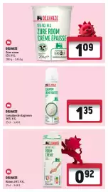 Delhaize folder week 43 Pagina 48: Room crème €0,92, Delhaize slagroom €1,35