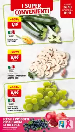Volantino ALDI settimana 44 Pagina 5: I colori del sapore funghi champignon €0,99