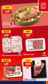 Volantino ALDI | ALDI Offerte da Lunedi 26 Ottobre Pagina 7: Il podere polpettone di tacchino €3,49