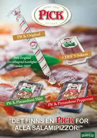 Snabbgross reklamblad Sida 5: PREMIUM! PICK PICK Original ANNO 1869 PICK SZEGED PICK PREMIUM! PICK CHEF'S SALAMI Pick